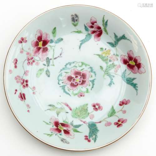 A Famille Rose Plate