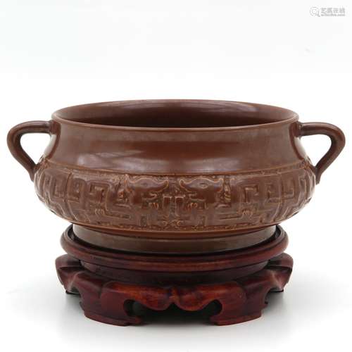 A Brown Glaze Censer