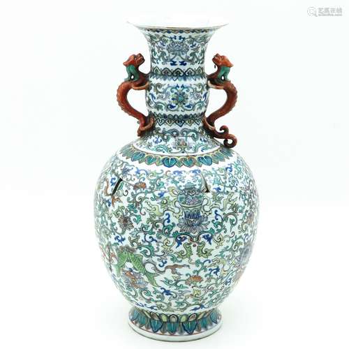 A Polychrome Vase