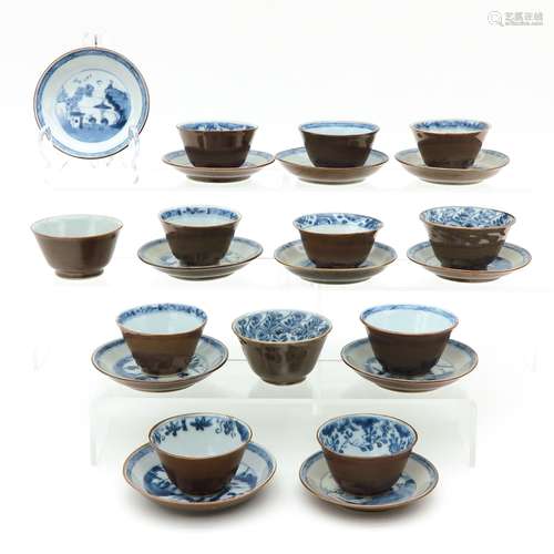 A Collection of Cups and Saucers