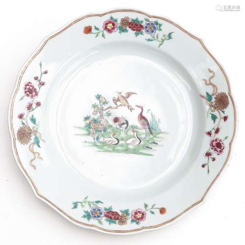 A Famille Rose Plate