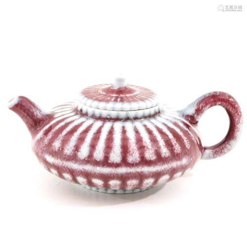 A Ribbed Teapot