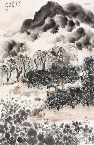 亚明 山水