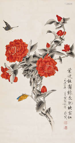 于非闇 花蝶图