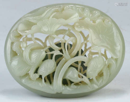 A HETIAN JADE CARVED PENDANT