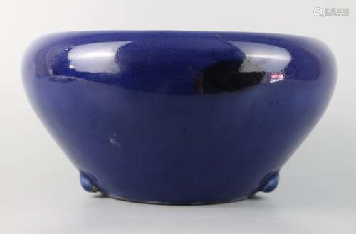 Seasonal blue glaze censer