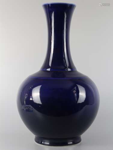 Blue glaze vase