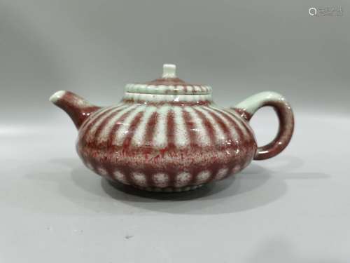 Cowpea red pomelo teapot