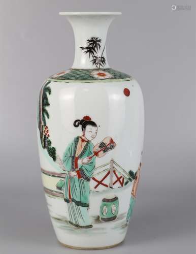 Colorful figure Guanyin bottle