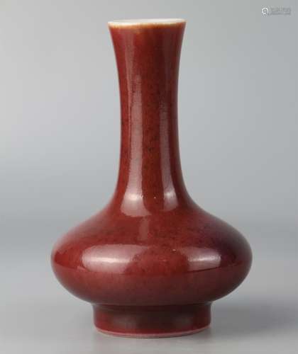 Red glaze vase