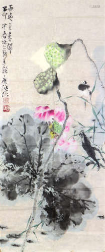 贾广健(b.1964)雨过芙蓉开