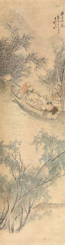 沙  馥(1831-1906)渔舟唱晚