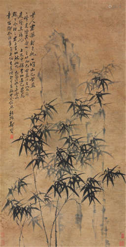 郑板桥(1693-1766)(款)竹石图