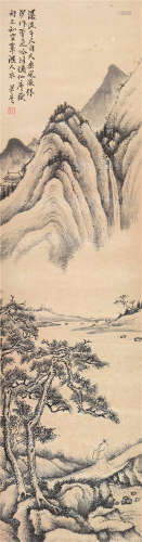 林  纾(1852-1924)瀑流千尺