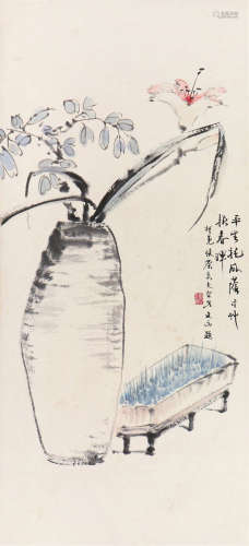 唐  云(1910-1993)张炎夫(1911-1988)清供图