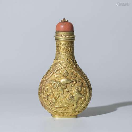 Gold Snuff Bottle