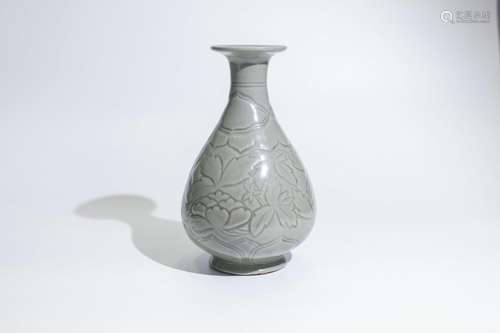 Yaozhou Yao Porcelain Pear Shaped Vase