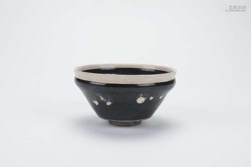 Black Glazed Porcelain Bowl