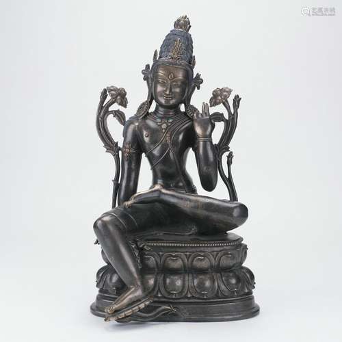 Copper Alloy Figure Of Guanyin