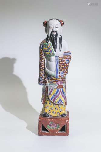 Wucai Porcelain Figure