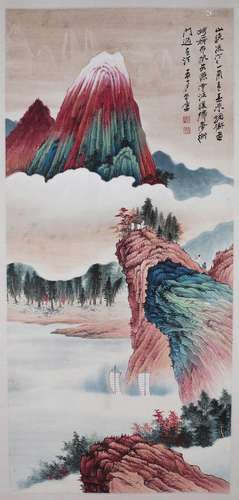 Painting Of Landscape By Zhang Daqian