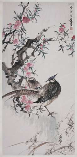 Painting Of Flower And Bird By Huang Huanwu