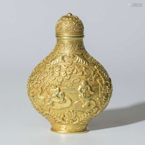 Gold Snuff Bottle