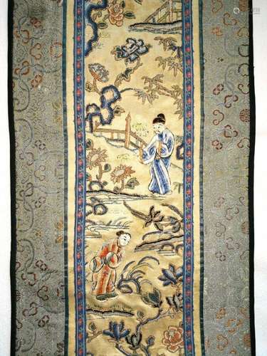 Fine antique silk textile, China, Qing - Dynasty, end of 19th century