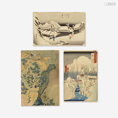 Japanese, Ukiyo-e color woodblock prints