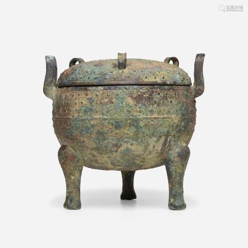 Chinese, Ding vessel and cover