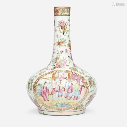 Chinese Export, Canton Rose vase