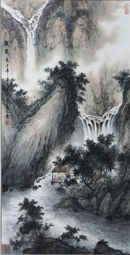 杜景硕  山水人物