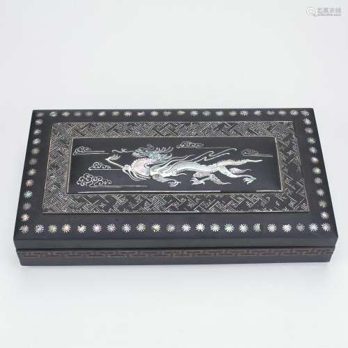 Black Lacquer With Mother-Of-Pearl Box