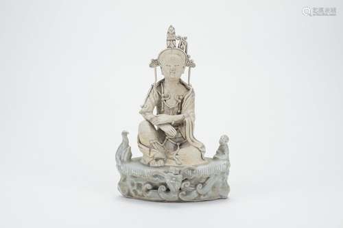 Longquan Yao Porcelain Figure Of Guanyin