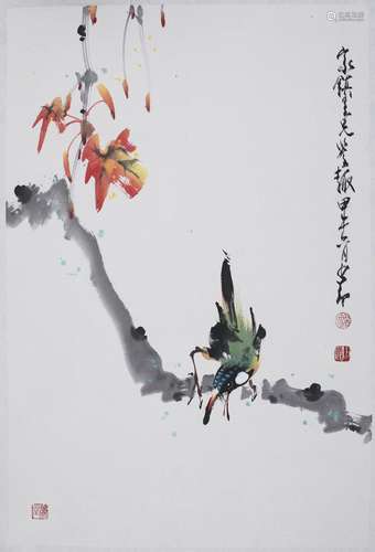 Painting Of Flower And Bird By Zhao Shaoan