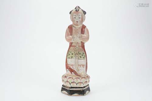 Wucai Porcelain Figure Of Child