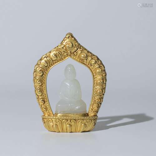 Gold And Jade Figure Of Buddha