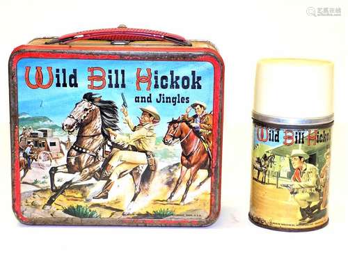 WILD BILL HICKOCK & JINGLES LUNCHBOX W/ THERMOS