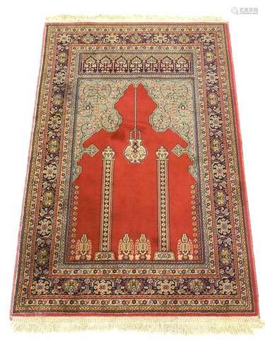 PERSIAN PAKISTANI GHIORDES PRAYER RUG