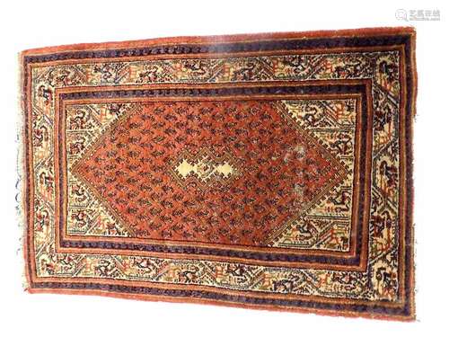 ANTIQUE HAMEDAN PRAYER RUG