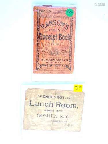 TURN OF THE CENTURY NEW YORK EPHEMERA LOT