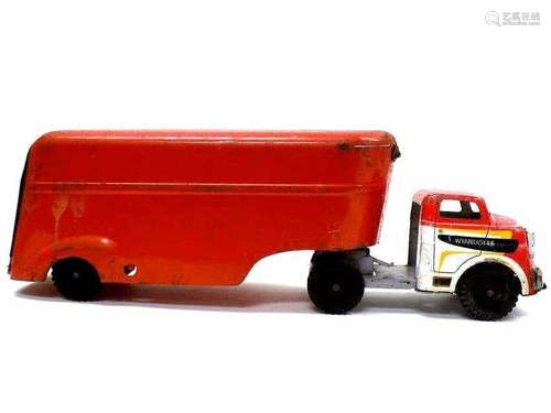 WYANDOTTE STEEL LITHO TOY CARGO TRANSPORT TRUCK