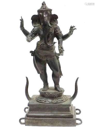 ANCIENT BRONZE GANESHA SHIVA DIETY BUDDHA STATUE