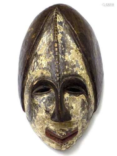 AFRICAN CONGO SENOFU CEREMONIAL WOODEN MASK