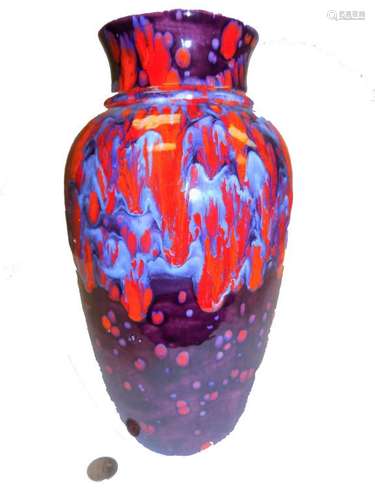 MIDCENTURY MODERN PSYCHEDELIC POTTERY VASE