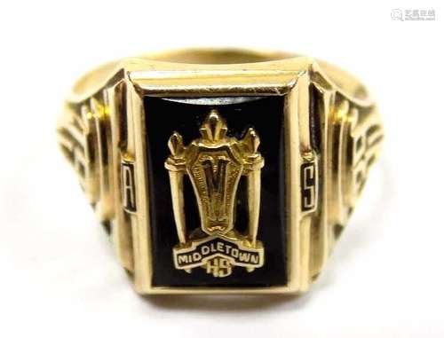 10K SOLID GOLD MIDDLETOWN NY HIGH SCHOOL CLASS RING