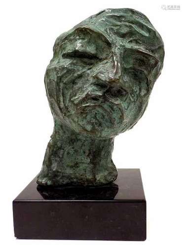 ALFREDO ZALCE - ABSTRACT FIGURE BRONZE SCULPTURE