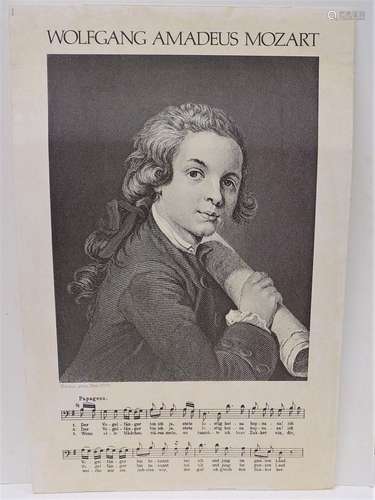 WOLFGANG AMADEUS MOZART PAPAGENO POSTER