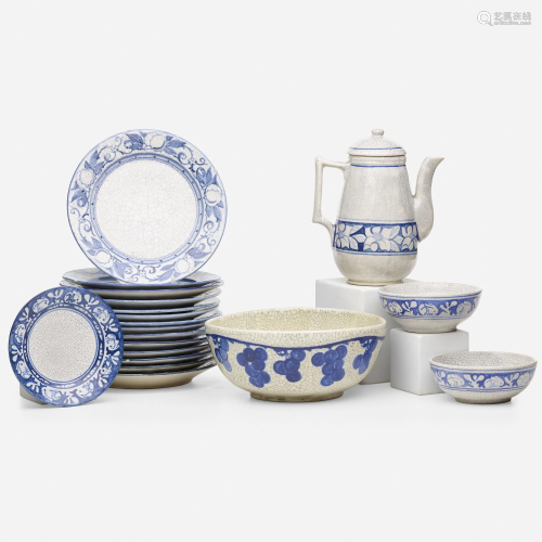 Dedham Pottery, tableware pieces