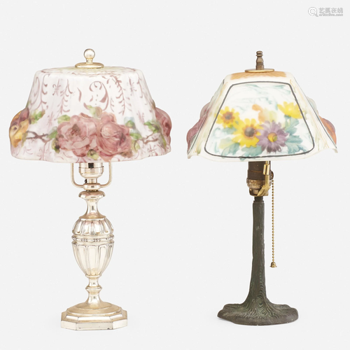 Pairpoint, Puffy boudoir lamps, set of two